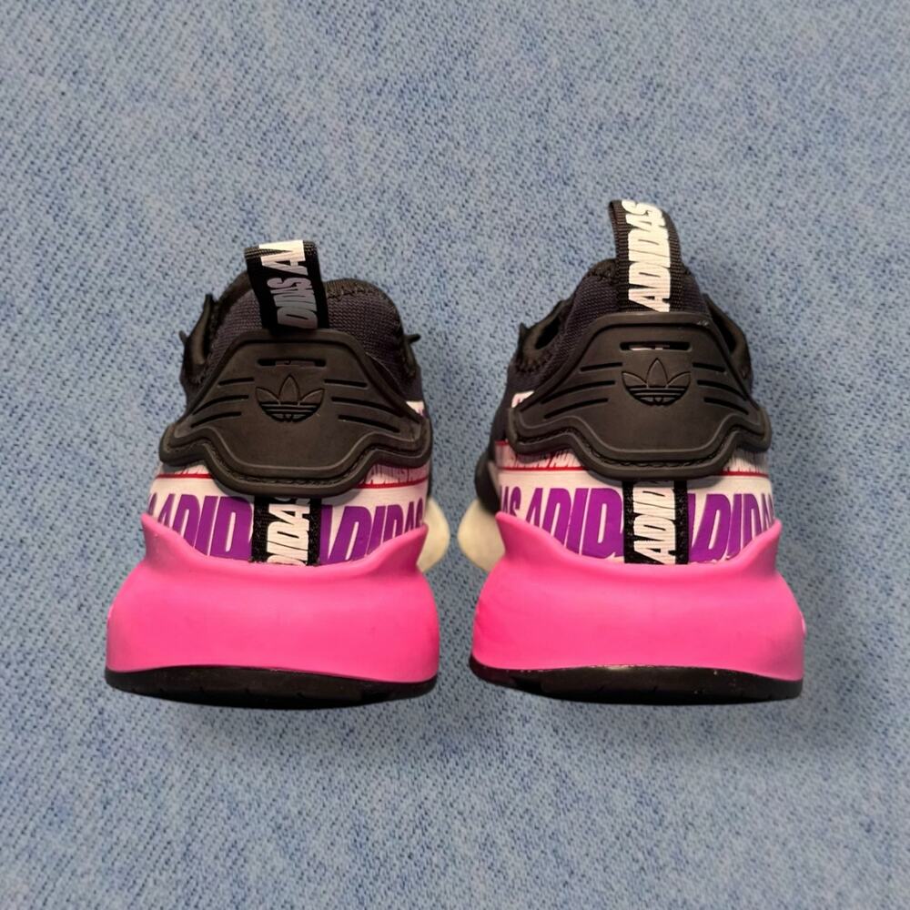 Adidas ZX 2K Boost Black Pink Sneakers - Women’s Size 7.5 - Picture 4 of 7